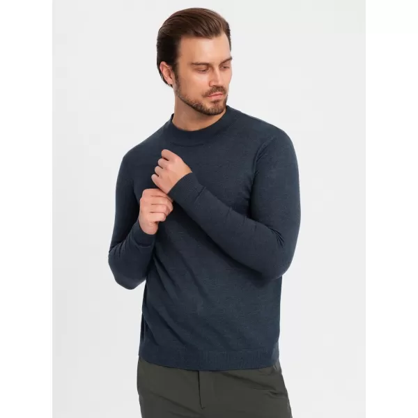  Pulover pentru bărbați OMBRE OM-SWTN-0125 ALBASTRU MARIN 