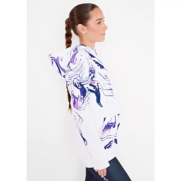  Panoul pentru femei pe Zip Premium ALTISPORT VOJ/ALW064MI02 ALB -VIOLET 