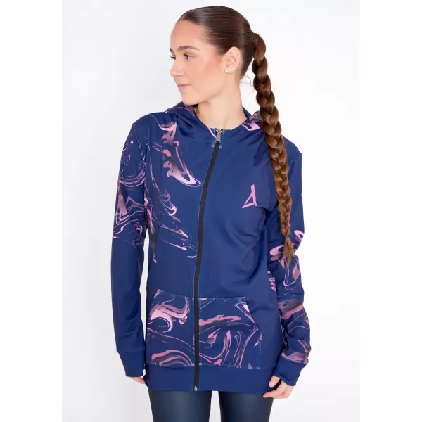 Panoul pentru femei pe Zip Premium ALTISPORT VOJ/ALW064MI02 ALBASTRU -PINK 