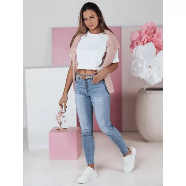  Pantalonii pentru doamne DSTREET UY2394 ALBASTRU DESCHIS 