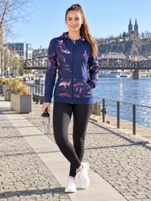 Panoul pentru femei pe Zip Premium ALTISPORT VOJ/ALW064MI02 ALBASTRU -PINK