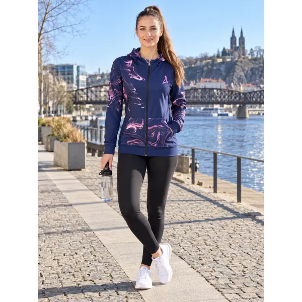  Panoul pentru femei pe Zip Premium ALTISPORT VOJ/ALW064MI02 ALBASTRU -PINK 