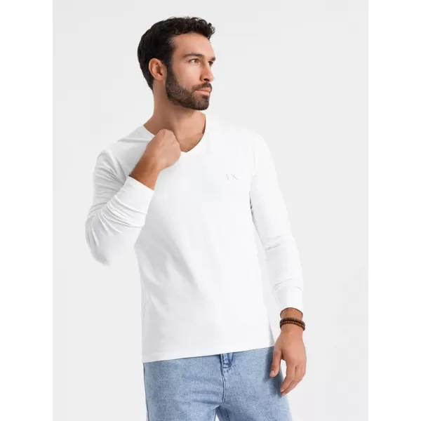  Cămaşă OMBRE OM-LSCL-0105 ALB 