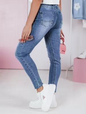 Pantalonii pentru doamne DSTREET UY2382 ALBASTRU