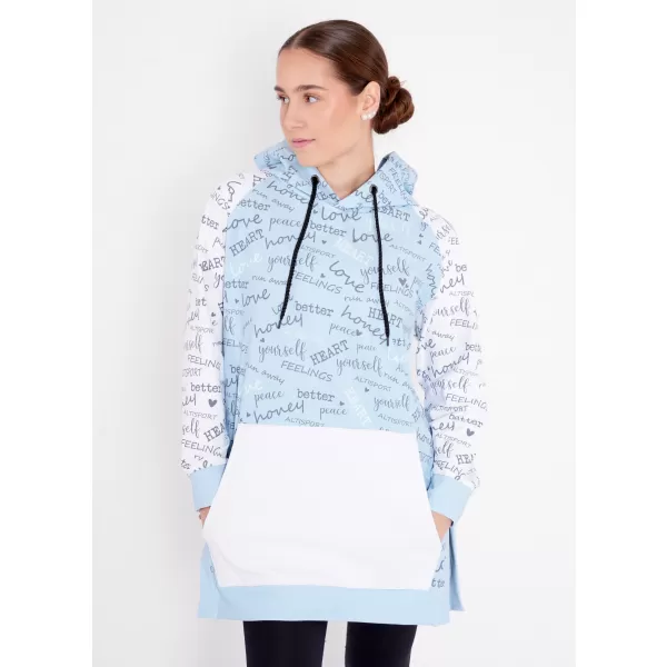  Premium cu hanorac funcțional pentru femei ALTISPORT VOJ/ALW067MI03 BABY BLUE 