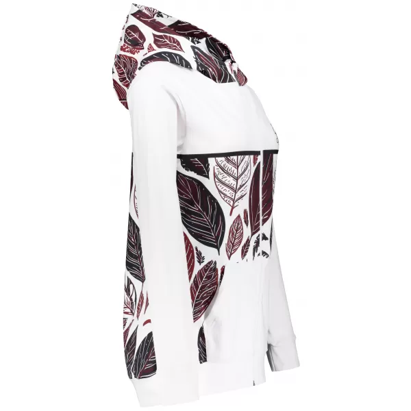  Panoul pentru femei pe Zip Premium ALTISPORT VOJ/ALW061MI02 ALB/BURGUNDIA 