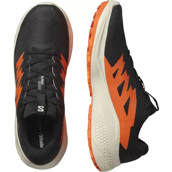  Pantofi pentru bărbați SALOMON ALPHAGLIDE L47801100 NEGRU/ZI PLOIOASĂ/ROȘU PORTOCALIU 