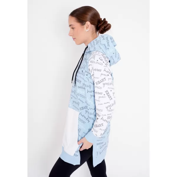  Premium cu hanorac funcțional pentru femei ALTISPORT VOJ/ALW067MI03 BABY BLUE 