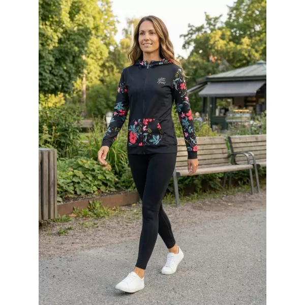  Panoul pentru femei pe Zip Premium ALTISPORT VOJ/ALW063MI02 NEGRU -GREEN 