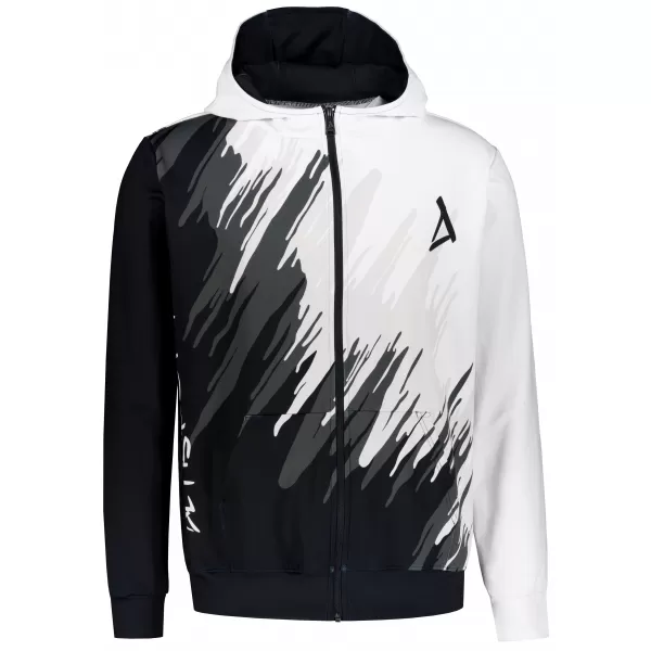  Panoul pentru bărbați pe Zip Premium ALTISPORT VOJ/ALM006MI02 ALB -NEGRU 
