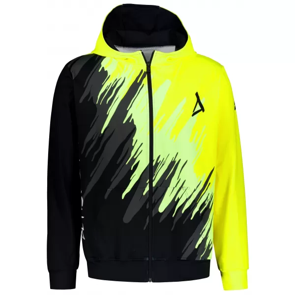  Panoul pentru bărbați pe Zip Premium ALTISPORT VOJ/ALM006MI02 NEGRU -YELLOW 