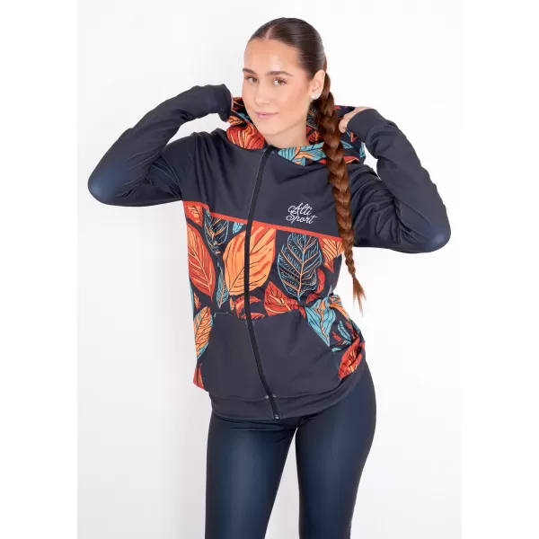  Panoul pentru femei pe Zip Premium ALTISPORT VOJ/ALW061MI02 PORTOCALIU/ALBASTRU 