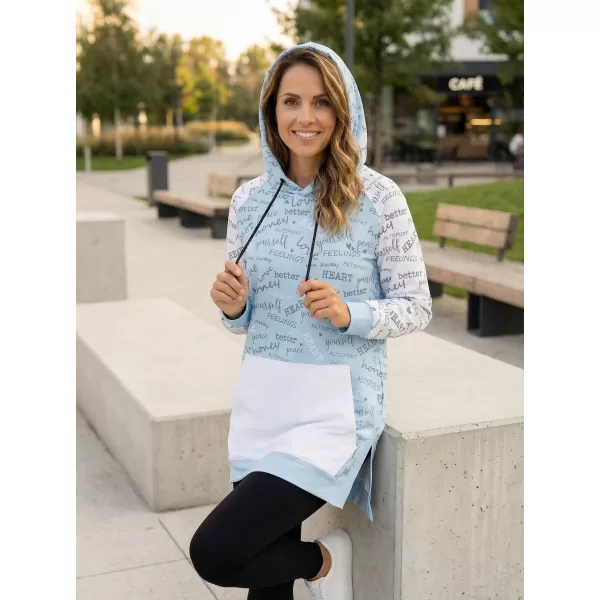  Premium cu hanorac funcțional pentru femei ALTISPORT VOJ/ALW067MI03 BABY BLUE 