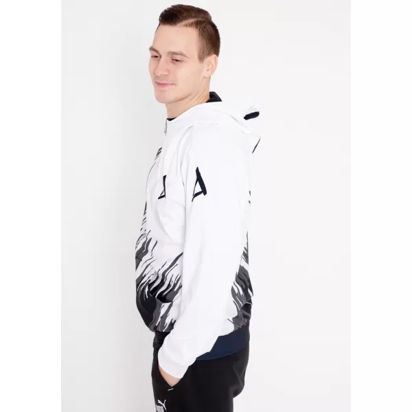  Panoul pentru bărbați pe Zip Premium ALTISPORT VOJ/ALM006MI02 ALB -NEGRU 