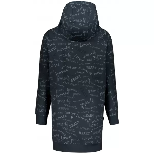  Premium cu hanorac funcțional pentru femei ALTISPORT VOJ/ALW067MI03 NEGRU 