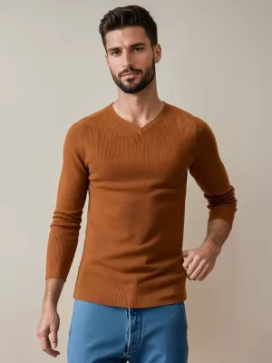 Pulover pentru bărbați DSTREET WX2290 CĂMILĂ