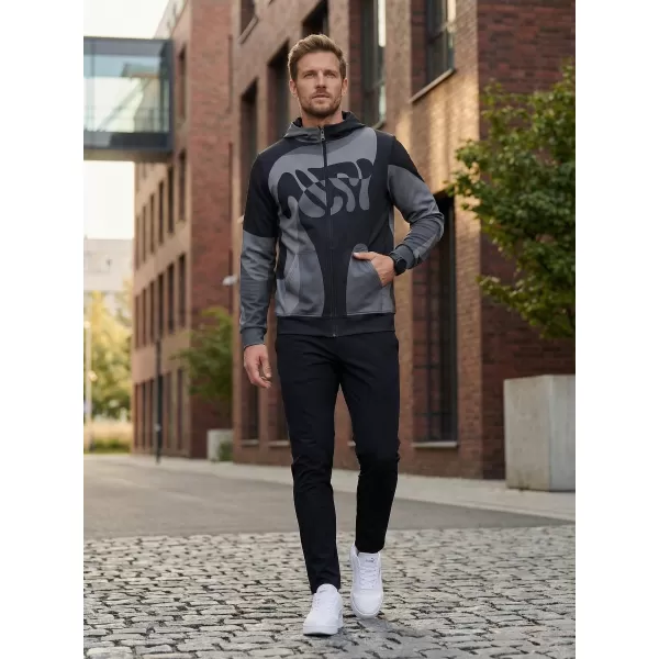 Panoul pentru bărbați pe Zip Premium ALTISPORT VOJ/ALM056MI02 NEGRU 