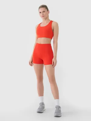 Pantaloni scurți elastici pentru doamne 4F RSS25TFSTF021 ROŞU