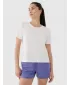 Cămașă funcțională feminină 4F RSS25TFTSF1236 APROAPE ALB