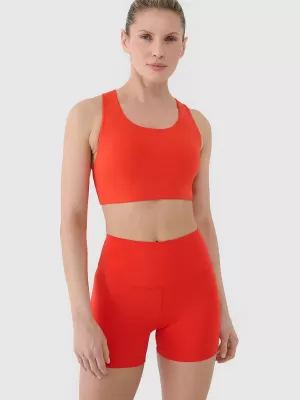 Pantaloni scurți elastici pentru doamne 4F RSS25TFSTF021 ROŞU