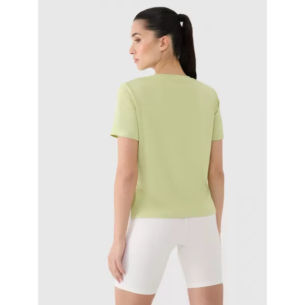  Cămașă funcțională feminină 4F RSS25TFTSF1236 VERDE DESCHIS 