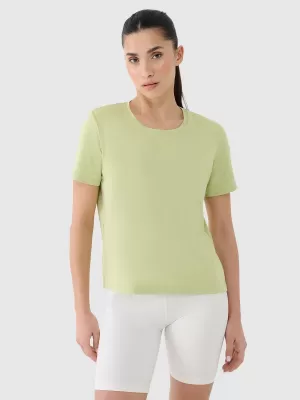 Cămașă funcțională feminină 4F RSS25TFTSF1236 VERDE DESCHIS