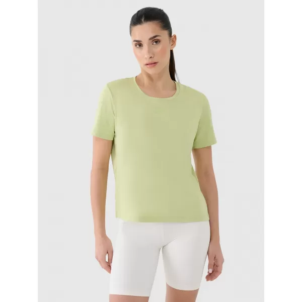  Cămașă funcțională feminină 4F RSS25TFTSF1236 VERDE DESCHIS 