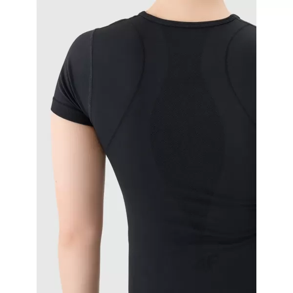  Cămașă funcțională feminină 4F WSS25TFTSF1270 NEGRU ADÂNC 