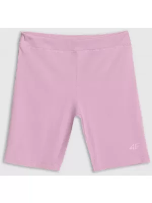 Pantaloni scurți elastici pentru copii 4F JWSS25TFSTF041 ROZ DESCHIS
