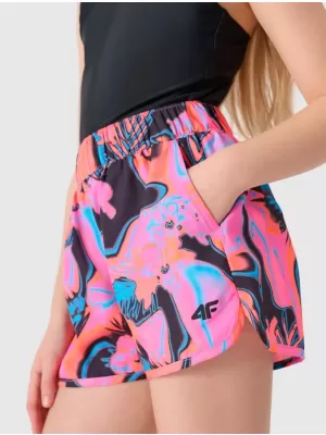 Pantaloni scurţi 4F JWSS25UBDSF150 ALOVER MULTICOLOUR