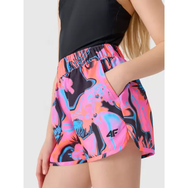  Pantaloni scurţi 4F JWSS25UBDSF150 ALOVER MULTICOLOUR 