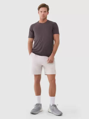 Pantaloni scurţi 4F WSS25TFSHM0867 CREMĂ