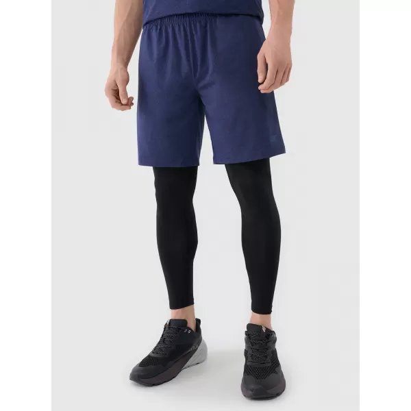  Pantaloni scurţi 4F WSS25TFSHM0911 MELANGE ALBASTRU ÎNCHIS 