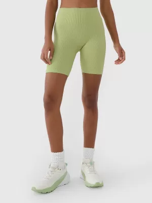 Leggurile scurte ale doamnelor 4F WSS25TFSTF014 VERDE DESCHIS