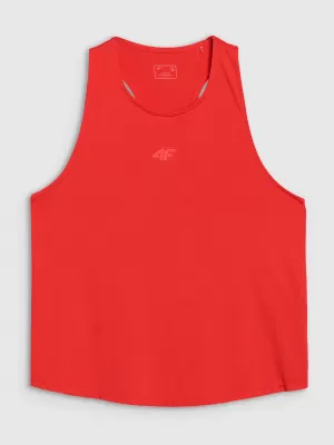 Top funcțional feminin funcțional 4F WSS25TFSLF412 ROŞU