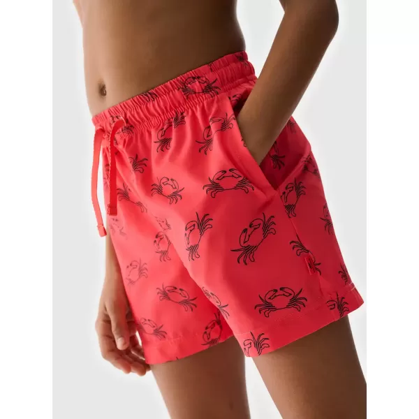  Pantaloni scurţi 4F JWSS25UBDSM121 CORAL ALLOVER 