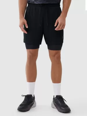 Pantaloni scurţi 4F WSS25TFSHM0866 NEGRU ADÂNC