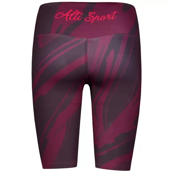  Jambiere pentru femei deasupra genunchilor premium ALTISPORT VOJ/ALW072LEG02 VIN ROȘU 