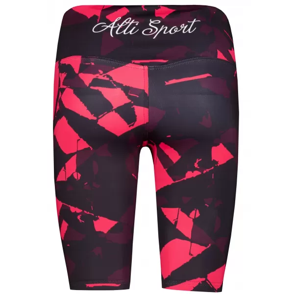  Jambiere pentru femei deasupra genunchilor premium ALTISPORT VOJ/ALW080LEG02 VIN ROȘU 
