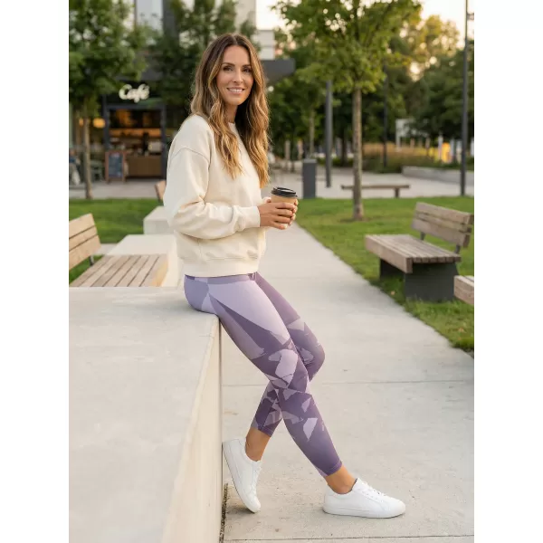  Premium pentru jambiere lungi pentru femei ALTISPORT VOJ/ALW080LEG01 GRI-VIOLETĂ 