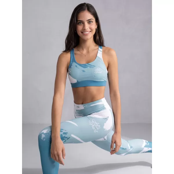  Premium pentru jambiere lungi pentru femei ALTISPORT VOJ/ALW081LEG01 ALBASTRU 