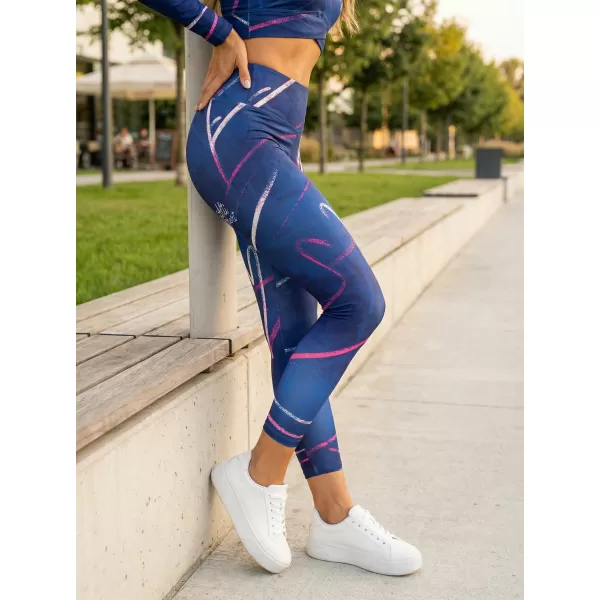  Premium pentru jambiere lungi pentru femei ALTISPORT VOJ/ALW082LEG01 ALBASTRU ÎNCHIS 