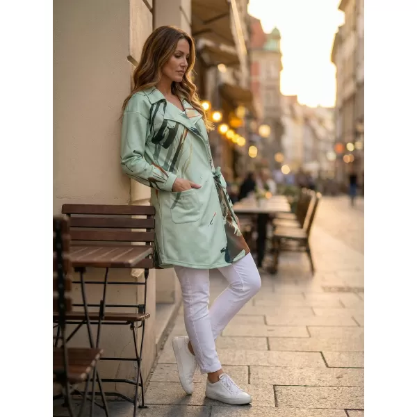  Geanta premium pentru femei pentru femei ALTISPORT VOJ/ALW074MI05 VERDE-PORTOCALIU 