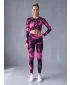 Premium pentru jambiere lungi pentru femei ALTISPORT VOJ/ALW066LEG01 NEGRU -PINK
