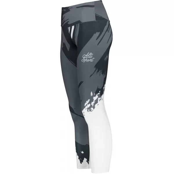  Premium pentru jambiere lungi pentru femei ALTISPORT VOJ/ALW081LEG01 NEGRU-CENUȘIU 