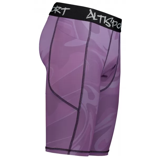  Jambiere sport pentru bărbați pe genunchii premium ALTISPORT VOJ/ALM072LEG02 VIOLET 