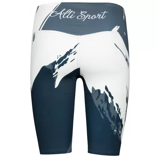 Jambiere pentru femei deasupra genunchilor premium ALTISPORT VOJ/ALW081LEG02 NEGRU-CENUȘIU 