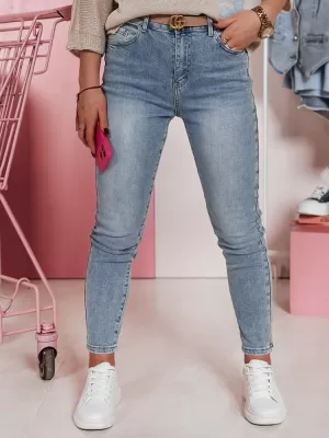 Pantalonii pentru doamne DSTREET LIMORE UY2348 ALBASTRU DESCHIS