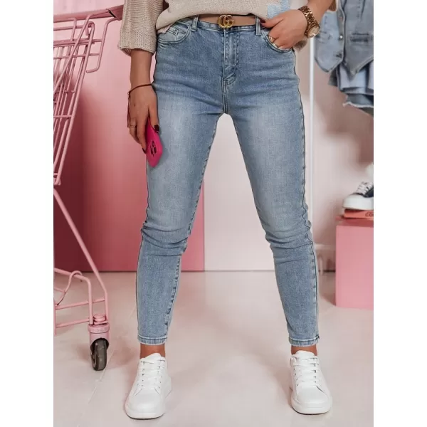  Pantalonii pentru doamne DSTREET LIMORE UY2348 ALBASTRU DESCHIS 