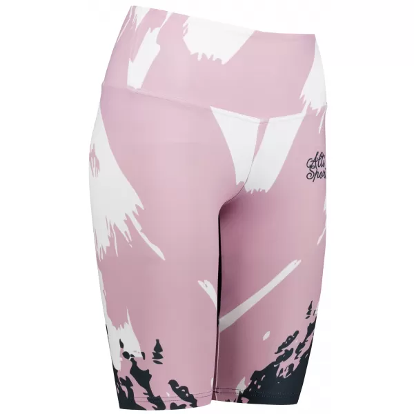  Jambiere pentru femei deasupra genunchilor premium ALTISPORT VOJ/ALW081LEG02 ROZ-NEGRU 